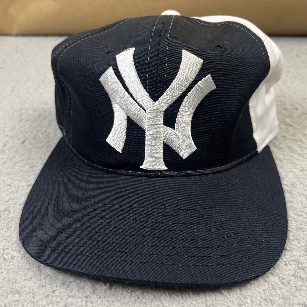 Vintage New‎ York Yankees Hat Cap Blue White Starter Snapback